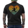 Ich Liebe Frösch Retro Heart Tree Frog Fan Toad T-Shirt mit Rückendruck