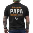 Ich Werde Papa 2024 Surprise Du Wirst Papa 2024 T-Shirt mit Rückendruck