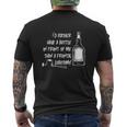 Id Rather Have A Bottle In Front Of Me Mens Back Print T-shirt
