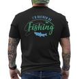 Id Rather Be Fishing Fathers Day Fishing Men's T-shirt Back Print