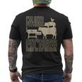 I'm Into Fitness Fit'ness Meat In My Smoker Bbq Grill Men's T-shirt Back Print