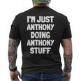 I'm Just Anthony Doing Anthony Stuff Boys Anthony Men's T-shirt Back Print