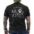 I'm Not Sure Who Rescued Who For Dog Owners And Dog Lovers Men's T-shirt Back Print