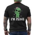 I'm Peace Alien Couples Matching Valentine's Day Men's T-shirt Back Print