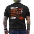 If It Involves Shotgun Shells & Shattered Clay Trap Skeet Men's T-shirt Back Print