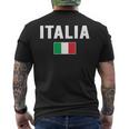 Italia Italian Flag Souvenir Italy Men's T-shirt Back Print