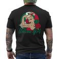 Italienisches Mädchen Retro-Kurzärmliges Herren-T-Kurzärmliges Herren-T-Shirt, Stolzes Design im Vintage-Stil