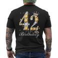 It's My 42Th Birthday Queen 42 Years Old Shoes Crown Diamond Men's T-shirt Back Print