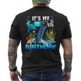 It's My 7Th Birthday Party Ocean 7 Years Old Sea Fish B-Day Men's T-shirt Back Print