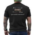 It's A Doris Thing You Wouldn't Understand Name Men's T-shirt Back Print