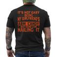 It's Not Easy Being My Girlfriend's Arm Candy Fathers Day Men's T-shirt Back Print