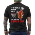 It's Not A Party Until The Wiener Comes Out Hot Dog Men's T-shirt Back Print