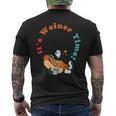 It's Weiner Time Hot Dog Vintage Apparel Men's T-shirt Back Print