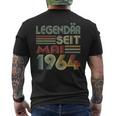 Jahrgang 1964 Geburtstag Geschenk Genial Seit Mai 60 T-Shirt mit Rückendruck