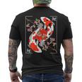 Japanese Koi Carp Fish Nishikigoi Aesthetic Cherry Blossom Men's T-shirt Back Print
