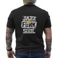 Jazz Funk & Soul Afro Retro Vintage Music Men's T-shirt Back Print