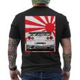 Jdm Drifting Car Race Japanese Sun Street Racing Automotive Men's T-shirt Back Print