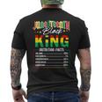 Junenth Black King Nutrition Facts Melanin African Men Men's T-shirt Back Print