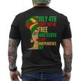 Junenth Is My Independence Day Black History Civil Rights Men's T-shirt Back Print