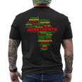 Junenth Map Of Africa 1865 Celebrate Black History Men's T-shirt Back Print