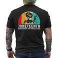 Junenth Remember Our Ancestors Free Black African Men's T-shirt Back Print