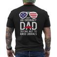 Just An Ordinary Dad Trying Not To Raise Liberals Beard Dad Mens Back Print T-shirt