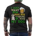 I Just Want To Drink Beer And Hang With My Maltese Men's T-shirt Back Print