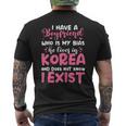 K-Pop I Have A Boyfriend Who Is My Bias He Lives In Korea Men's T-shirt Back Print