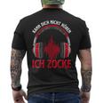 Kann Dich Nicht Hören Ich Zocke I Pc Gamer Headset Half Sleeve T-Shirt mit Rückendruck