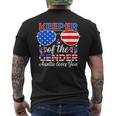 Keeper Of The Gender Auntie Loves You 4Th Of July Men's T-shirt Back Print