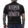 Keeper Of The Gender Baby Shower Gender Reveal Party Men's T-shirt Back Print