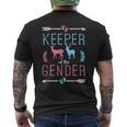 Keeper Of The Gender Buck Or Doe In Blue And Pink Party Men's T-shirt Back Print