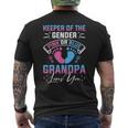 Keeper Of The Gender Pink Or Blue Grandpa Loves You Men's T-shirt Back Print