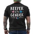 Keeper Of Gender Reveal Gender Reveal Announcement Men's T-shirt Back Print