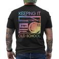 Keeping It Old School Retro 80S 90S Boombox Music Men's T-shirt Back Print