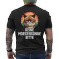 Keine Morgensonne Bitte Morgenmuffel T-Shirt mit Rückendruck