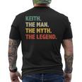Keith The Man The Myth The Legend Vintage For Keith Men's T-shirt Back Print