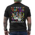 Be A Kind Sole Autism Awareness Puzzle Shoes Be Kind Men's T-shirt Back Print