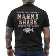 Kinda Busy Being A Nanny Shark Men's T-shirt Back Print