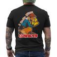 I Only Kiss Cowboys Vintage Western Cowgirl Men's T-shirt Back Print