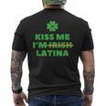 Kiss Me I'm Irish Latina Quote Cool St Patrick's Day Men's T-shirt Back Print