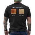Know Difference Toast Raw Toast Men's T-shirt Back Print