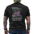 He Knows I'll Be Here When He Gets Home Trucker's Wife Mens Back Print T-shirt