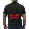 Krav Maga Israeli Combat System Gray T-Shirt mit Rückendruck