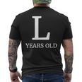 L Years Old Latin 50Th Birthday 50 Years Old Men's T-shirt Back Print