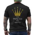 La Princesa Ha Llegado A Niñas Corona Princesa Camiseta Hombre Estampado Espalda
