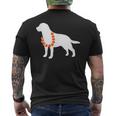 Labrador Retriever Aloha Hawaiian Lei Dog Men's T-shirt Back Print