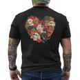 Labrador Valentines Day Dog Lover Heart Men Women Love Men's T-shirt Back Print