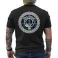 Lamont Surname Last Name Scottish Clan Tartan Badge Crest Men's T-shirt Back Print