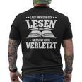 Lass Mich Einfach Lesen S T-Shirt mit Rückendruck